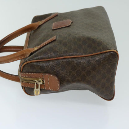 Luxury CELINE Macadam Canvas Hand Bag PVC Brown 10901