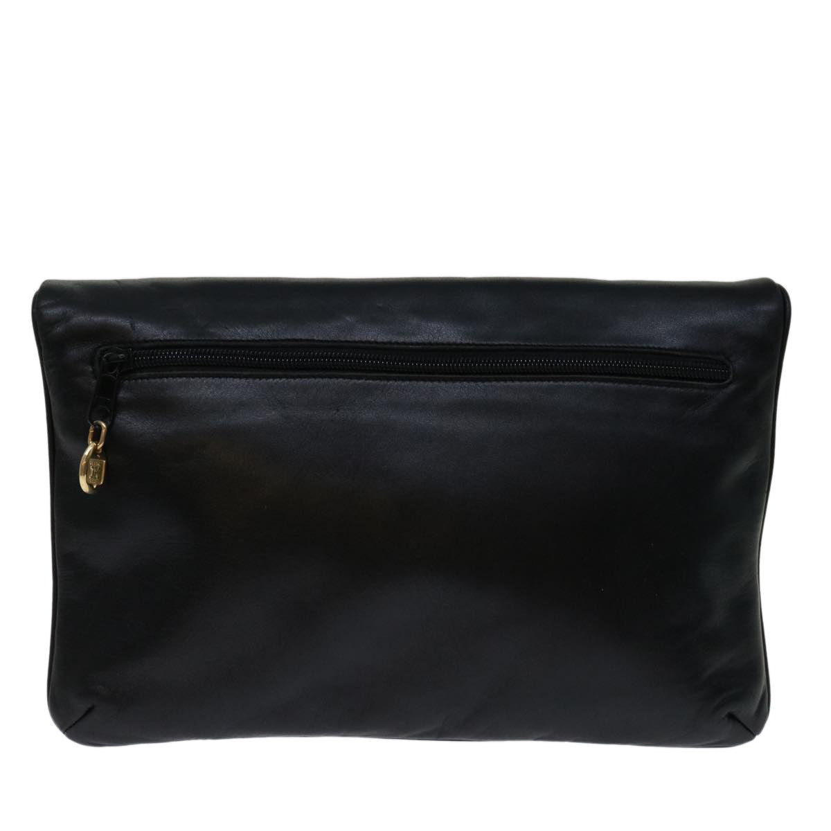 Luxury CELINE Shoulder Bag Leather Black 11353