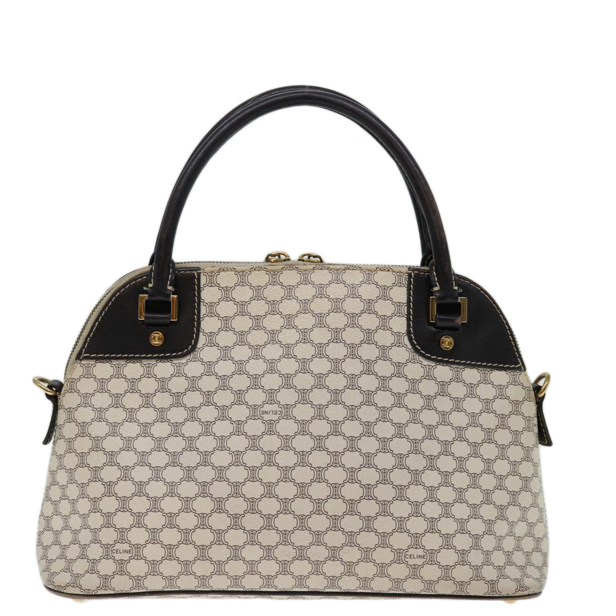 Luxury CELINE Macadam Canvas Hand Bag PVC Whe 11359