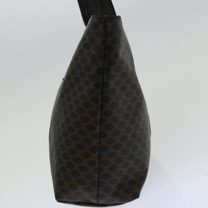Luxury CELINE Macadam Canvas Tote Bag PVC Black Brown 11411