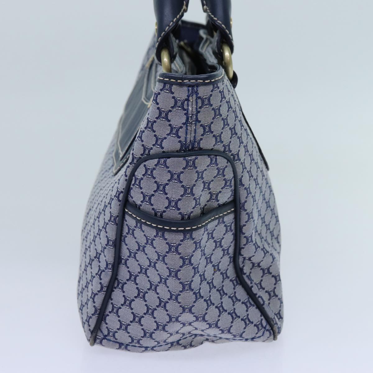 Luxury CELINE Macadam Canvas Boogie bag Hand Bag Navy 11950