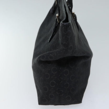 Luxury CELINE C Macadam Canvas Tote Bag Black 11974