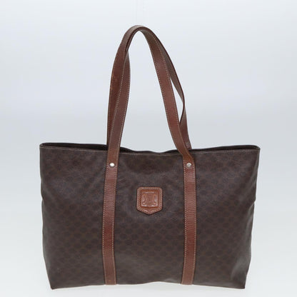 Luxury CELINE Macadam Canvas Shoulder Bag PVC Leather 2Set Brown 12251