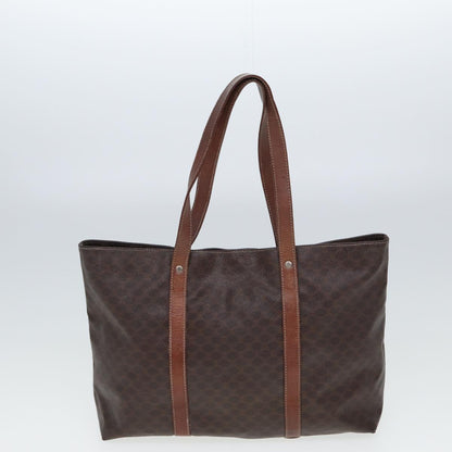 Luxury CELINE Macadam Canvas Shoulder Bag PVC Leather 2Set Brown 12251
