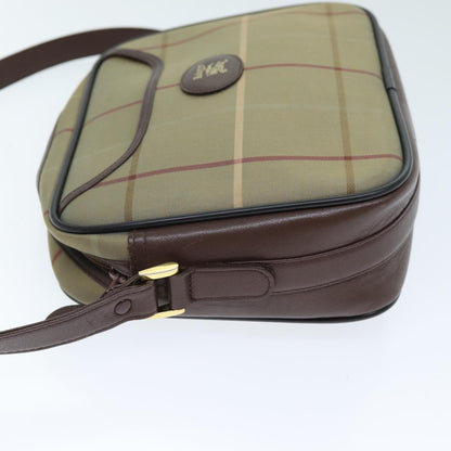 Luxury BurberrySs Nova Check Shoulder Bag Canvas Beige Auth yk12298