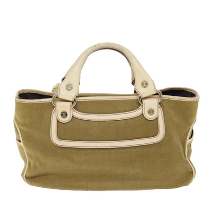 Luxury CELINE Boogie bag Hand Bag Canvas Brown 12351