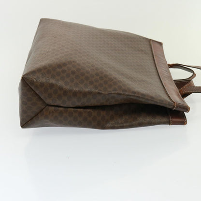 Luxury CELINE Shoulder Macadam Canvas Hand Bag PVC 3Set Brown 12914