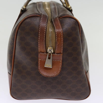 Luxury CELINE Macadam Canvas Hand Bag PVC Leather Brown 13003