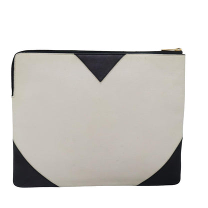 Luxury CELINE Clutch Bag Leather Black Whe 13087