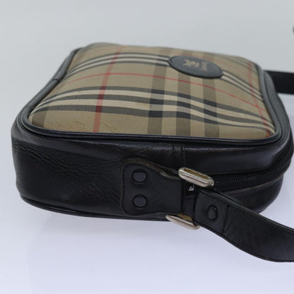 Luxury BurberrySs Nova Check Shoulder Bag Canvas Beige Auth yk13298