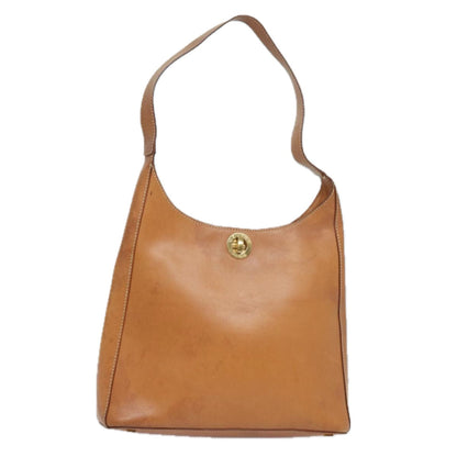 Luxury CELINE Shoulder Bag Leather Brown 13583