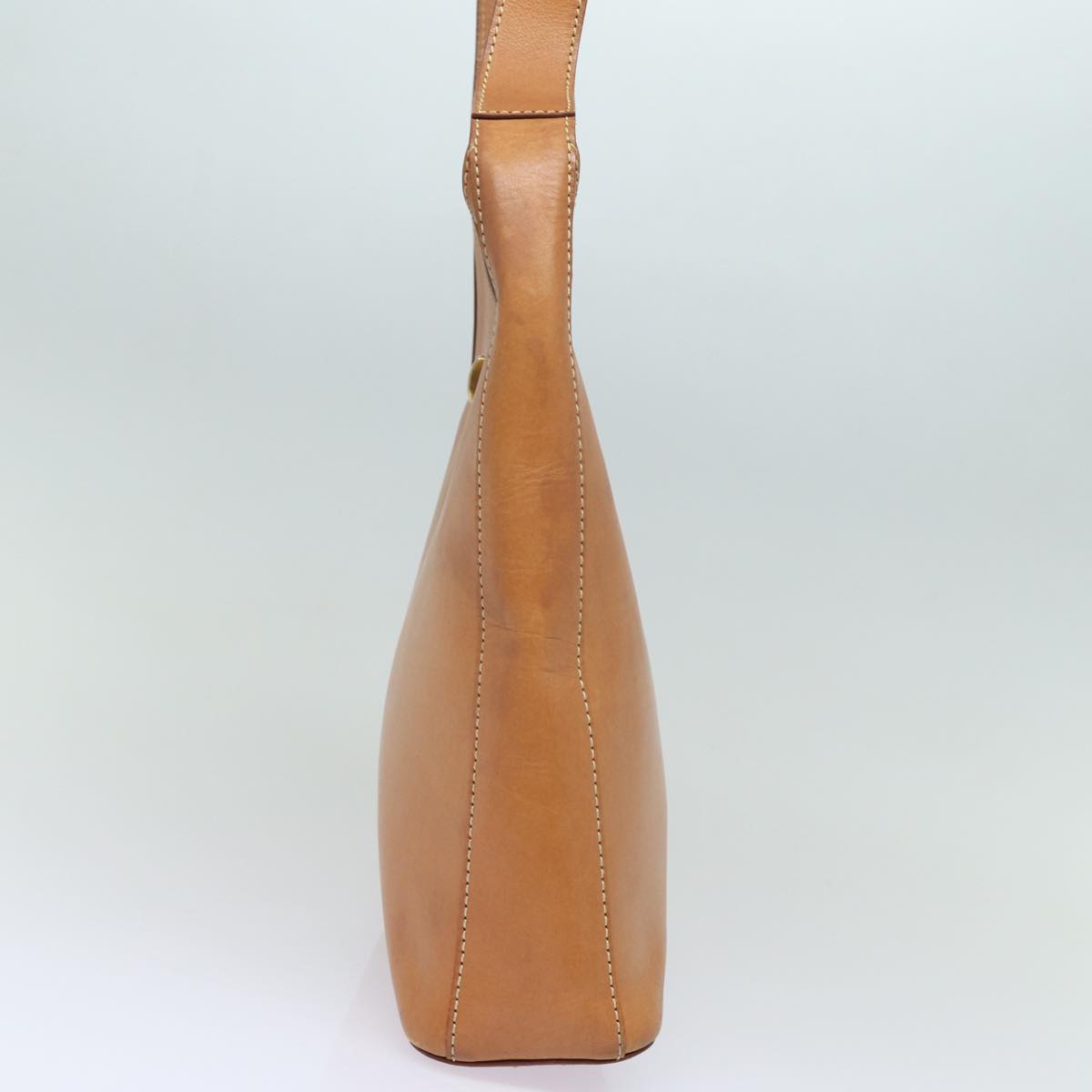Luxury CELINE Shoulder Bag Leather Brown 13583