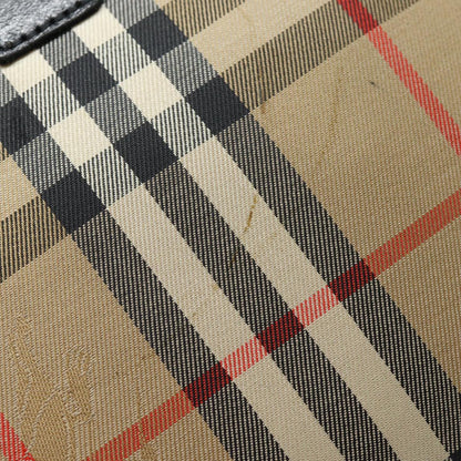 Luxury BurberrySs Nova Check Shoulder Bag Canvas Beige Auth yk13921