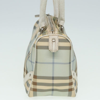 Luxury Burberry Nova Check Hand Bag PVC Blue Auth yk13985