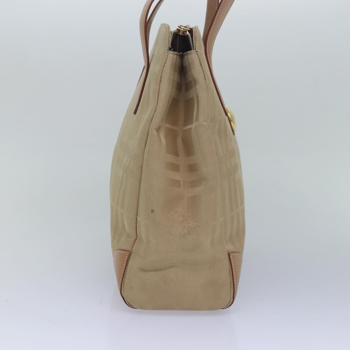 Luxury BurberrySs Nova Check Shoulder Bag Canvas Beige Auth yk13997