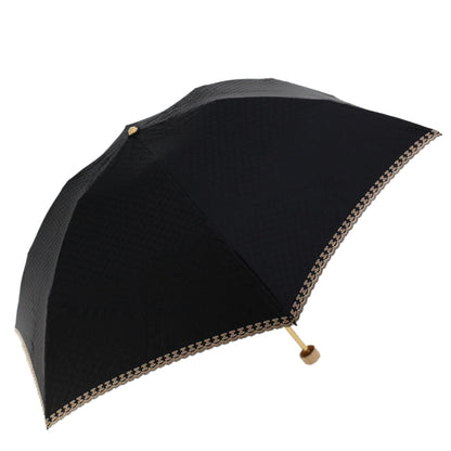 Luxury CELINE Macadam Canvas Folding Umbrella Nylon Black 7406B