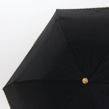 Luxury CELINE Macadam Canvas Folding Umbrella Nylon Black 7406B