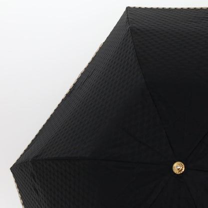 Luxury CELINE Macadam Canvas Folding Umbrella Nylon Black 7406B