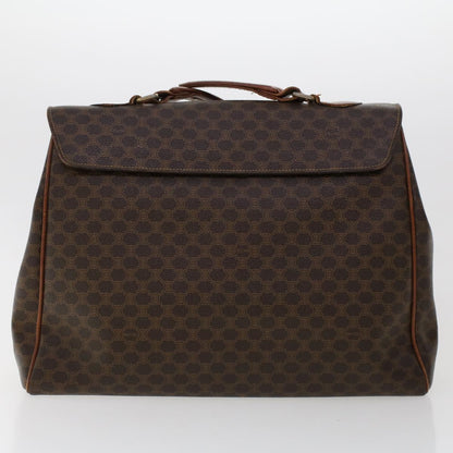 Luxury CELINE Macadam Canvas Hand Bag PVC Leather 2Set Brown 7839B