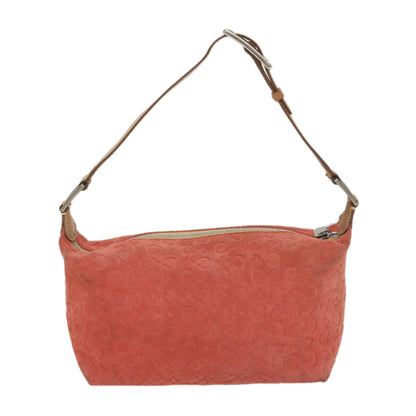 Luxury CELINE C Macadam Canvas Shoulder Bag Red 9316