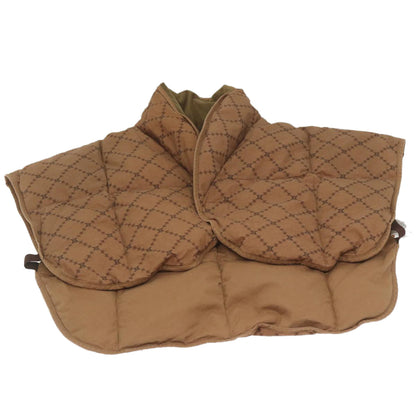 Luxury CELINE Macadam Canvas Down vest Jacket cotton polyester Brown 9472