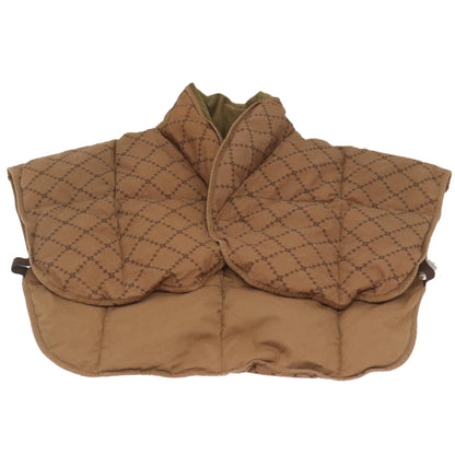 Luxury CELINE Macadam Canvas Down vest Jacket cotton polyester Brown 9472