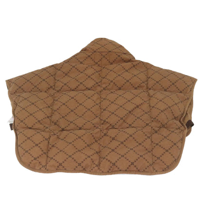 Luxury CELINE Macadam Canvas Down vest Jacket cotton polyester Brown 9472