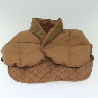 Luxury CELINE Macadam Canvas Down vest Jacket cotton polyester Brown 9472