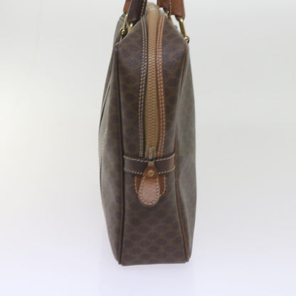 Luxury CELINE Macadam Canvas Hand Bag PVC Brown 9579