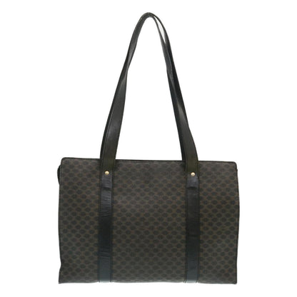 Luxury CELINE Macadam Canvas Tote Bag Black  yt711