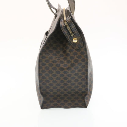 Luxury CELINE Macadam Canvas Tote Bag Black  yt711